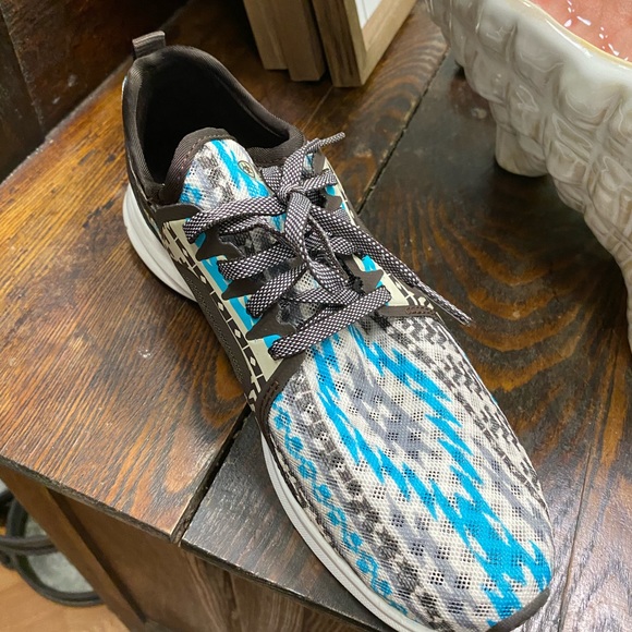 ariat turquoise aztec tennis shoes